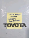 Toyota 7544160320 Rear Emblem. Oem Refurbished. 1998/2003 Land Cruiser. Fixed Price $15.00.
