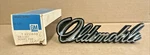 Nos 1973 1974 1975 Oldsmobile Grille Script Emblem Cutlass Gm 231636 Free Sh. Fixed Price $124.99.