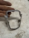 Vintage Used 1950-1951 Ford Trunk Emblem Bezel Trim #0A-7042522-B With Wear. Fixed Price $15.00.