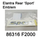 New Oem Chrome Sport Lettering Emblem Point Badge For Hyundai Elantra 17-18. Fixed Price $9.28.