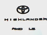 2020-2024 Highlander Awd Gloss Black Emblem Overlay Kit PT948-48204-02. Fixed Price $58.95.
