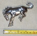 1983 To 1987 Oem # E0TB-16C144-AA Ford Bronco Bucking Horse Chrome Fender Emblem. Fixed Price $34.88.