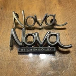Lot Of Chevrolet Nova Side Emblems 339500 & 3949200 Mount Ready Nuts Included. Fixed Price $67.20.