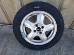 2011 Mini Cooper Wheel Rim With Tire 175/65R15 M+s 6768498 6769404 C81. Fixed Price $130.50.