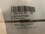 Volkswagen Tiguan Nameplate 5NA-853-687-H-2ZZ. Fixed Price $20.00.