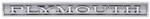 1968 Valiant; Grill Emblem "plymouth" Mopar Licensed. Fixed Price $59.99.