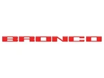 Ford Bronco 2021-2025 Tufskinz Bumper Grille Raised Lettering Emblem Race Red. Fixed Price $49.00.