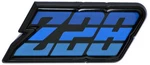 1980-81 Camaro Z28; Fuel Door Emblem; Blue; With Hardware; Gm Licensed. Fixed Price $74.99.