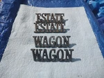 Buick Estate Wagon Gm Emblem Trim Badge Chevrolet Pt 8798699 8798698 1970-1973. Fixed Price $34.75.
