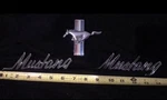 Vintage Ford Mustang Chrome Fender Emblem Script 1960 Classic Car Badge 3 Pcs. Fixed Price $55.00.
