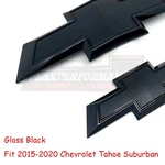 For 2015-2020 Tahoe Suburban All Black Bowtie Emblems Front Rear. Fixed Price $53.15.