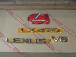 2003-2007 Oem New Lexus LX470 Chrome Rear Emblem Kit Trunk Tail 04 05 06. Fixed Price $218.49.
