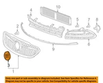 Gm Oem 17-20 Lacrosse Front Bumper Grille Components-emblem 9056279. Fixed Price $432.75.