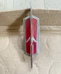 Vintage 70S Oldsmobile Front Hood Header Rocket Insignia Badge Emblem. Fixed Price $100.00.
