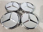 Set Of 4 75MM Wheel Center Rim Hub Caps For Mercedes-benz Silver Chrome Star. Fixed Price $29.95.