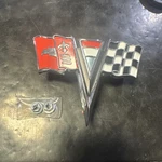 1963-1964 Corvette Nose Emblem, Gm 3797400, Free Shipping. Fixed Price $65.00.
