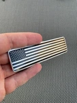 1 (one) 3D Black Usa Flag Emblem Badge - Fits All Vehicles. Fixed Price $11.34.