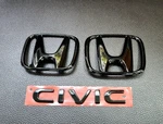 3 Fit For 2016-21 Honda Civic Lx Ex Dx Front+rear Letter H+ Logo Badge Emblem. Fixed Price $24.91.