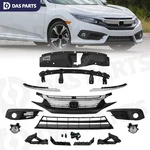 14PCS For Civic 2016-2018 Front Grille Trims Fog Lights Radiator Cover Brackets. Fixed Price $92.95.