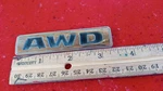 Dodge Chrysler "awd" All Wheel Drive Nameplate Emblem Oem Mopar Used. Fixed Price $10.49.
