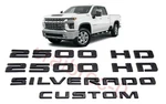 4PCS Black 2019-2023 Chevrolet Silverado 2500 Hd Custom Emblem Badge Kit Oem Gm. Fixed Price $68.89.