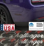 Pair Brushed Stainless Emblems For Challenger (custom Badge Decal Nameplate). Fixed Price $59.95.