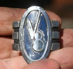 1941 Ford Truck V8 Hood - Vintage Metal Emblem Badge 11A 16606. Fixed Price $49.00.