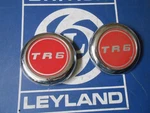 Original British Leyland Lot Of Two Chrome Wheel Centers Triumph TR6 627502. Fixed Price $30.00.