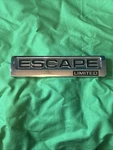 2001-2004 Ford Escape Limited Emblem Badge Oem Chrome Rear Tailgate. Fixed Price $14.99.
