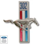 1968 Mustang Fender Emblem "302" W/running Horse Right Passenger Dynacorn EM3604. Fixed Price $51.95.