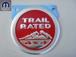 Jeep Wrangler Liberty Grand Cherokee Trail Rated 4X4 Metal Emblem Nameplate. Fixed Price $36.99.