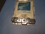 "eagle"nameplate ,new For Rear Hatch 80-88 Models 3737695. Fixed Price $12.00.