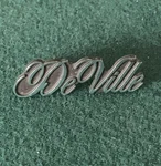 Vintage Cadillac Deville 1-5/8 Script Metal Emblem Badge Logo, Oem 1606001. Fixed Price $14.00.