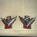 1954-56 Ford Thunderbird V8 Fender Emblems. Fixed Price $35.00.