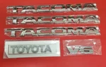 Toyota Tacoma Emblems 5 Pcs Set/ Doors And Tailgate Chrome Abs Decals New. Fixed Price $24.99.
