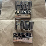1973-76 F350 Fender Emblems Super Camper Lh-rh Pair Pickup Truck New. Fixed Price $200.00.