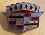 1953 Cadillac Hood Gold Bezel 1459254 Univex Oem Plastic Crest For Show Car. Fixed Price $553.00.