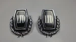 Pair Original 1973-1975 Ford Ltd Roof Sail Panel Emblems #D3AB-65517A56-AB. Fixed Price $29.95.