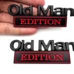 2PCS Metal Old Man Edition Emblem 3D Badge Fit For Universal Car Black Red. Fixed Price $10.99.