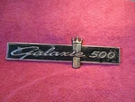 Ford Galaxie 500 Fomoco Oem One Side Name Plate Emblem C4AB-62403A72-C Free Ship. Fixed Price $30.00.