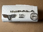Impala Chevelle Chevy Nameplates & Emblems 1964-1967 : 3857321, 3840318, 3863853. Fixed Price $24.99.