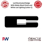 Oracle Lighting Led Illuminated Badge (c) White / Matte Black #3141-C-001. Fixed Price $59.87.