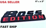 Boss Edition Black Fit All Vehicles Logo Custom Emblem Boat Bikers Truck Tractor. Fixed Price $23.99.
