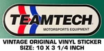 Teamtech Motorsports Equipment - Vintage Original Vinyl Decal Sticker Racing. Fixed Price $8.77.