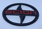 Scion Emblems Large Silver Black Letter Badge Stickers Front Jdm Tc Xa Xb. Fixed Price $14.92.