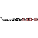 1970-71 Plymouth; "cuda 440-6" Rallye Hood Emblem; Mopar Licensed; Oer. Fixed Price $54.99.