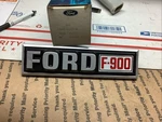 Nos E5HZ-16720-N Rh "ford F-900" Name Plate 1980-1990 FT-900. Fixed Price $39.85.