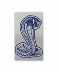 Ford Mustang Cobra 1996-1998 Intake Plaque Blue Inlay On Brushed Aluminum. Fixed Price $15.00.