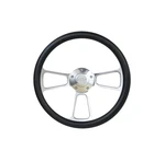 Brothers Trucks Custom Steering Wheels Polished Black Bowtie For Chevrolet Gmc. Fixed Price $321.86.