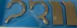 23" Chrome Badges Emblems Twenty Inches Strong Wheels Tis Dub Sided Tape Decal. Fixed Price $24.00.